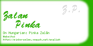 zalan pinka business card